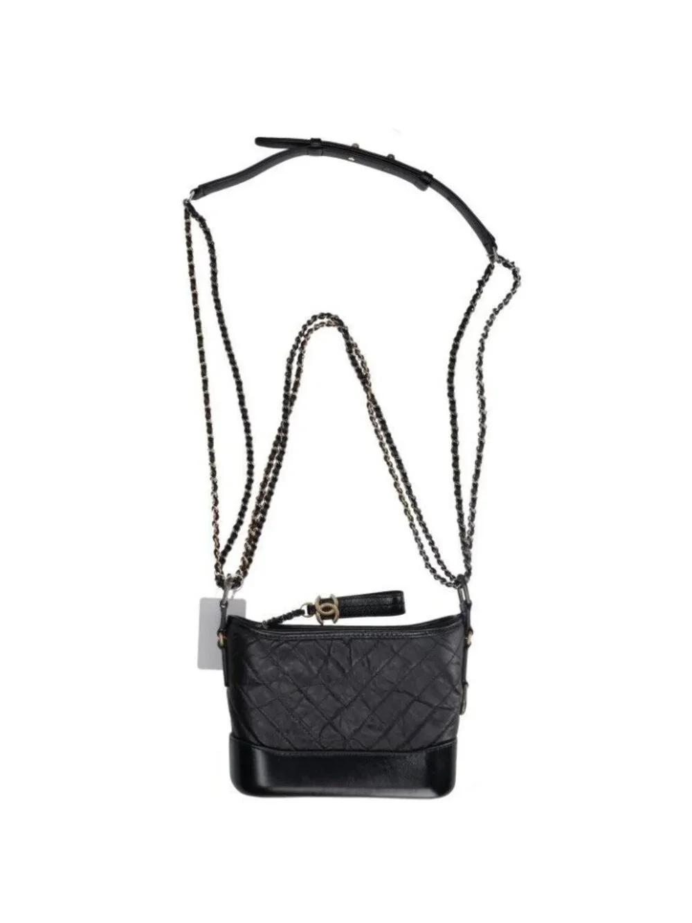 Chanel Gabriel de Small Aged Calfskin Chain Hobo Shoulder